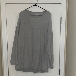 Aerie Gray Oversized Top